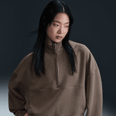 NIKE women QZ アーカイブRMX Nike 24.7 ImpossiblySoft Women's Dri-FIT Oversized 1/2-Zip
